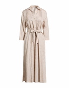 Peserico Womens Midi dress Light brown