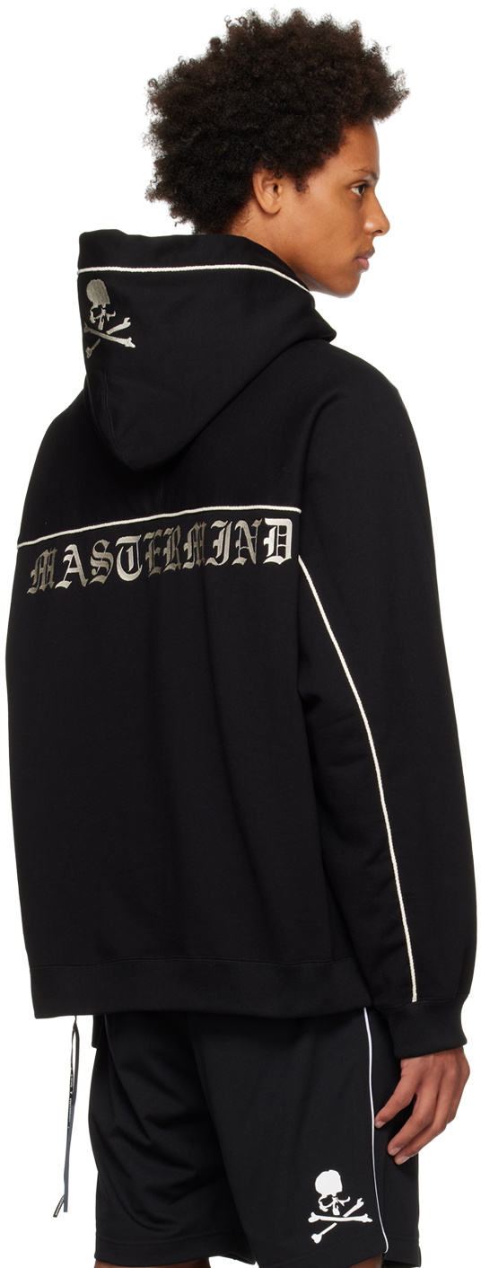 mastermind JAPAN Black Piped Hoodie