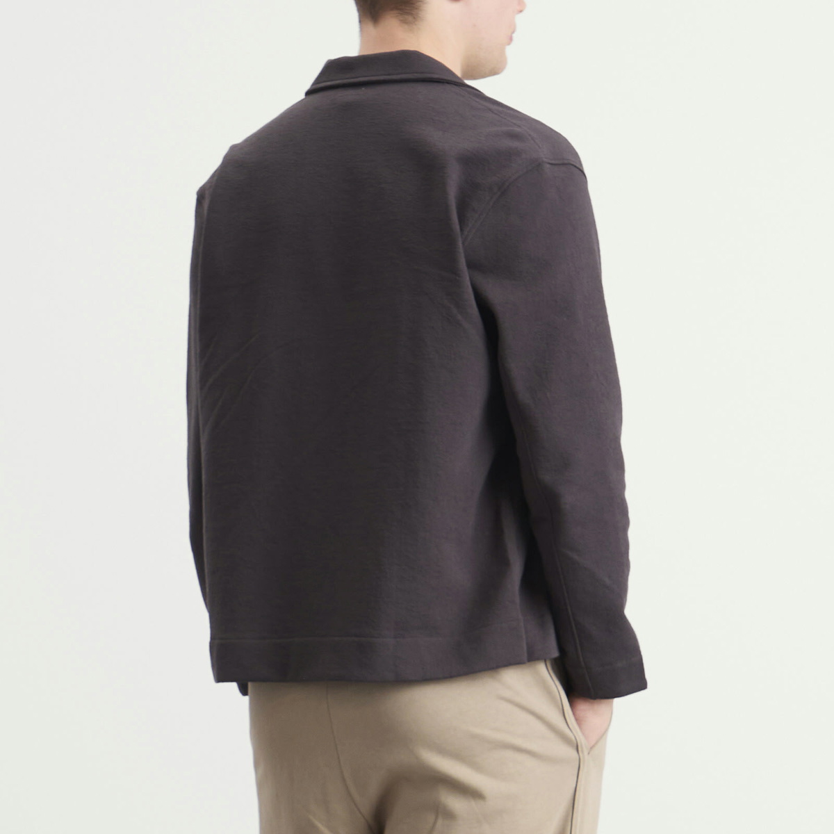 Lady White Co. Men's Francisco Button Down Sweatshirt in Black Mushroom