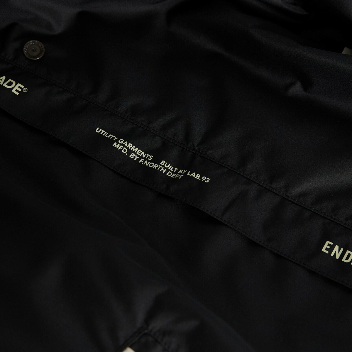 END. x GOOPiMADE Men's Sage Coat in Black