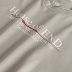 END. Underline T-shirt in Washed Grey