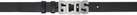 GCDS Black Classic Logo Belt
