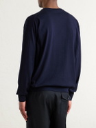 Auralee - Luster Knitted T-Shirt - Blue