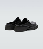Balenciaga - Inspector leather loafer mules