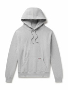 Noah - Logo-Embroidered Cotton-Jersey Hoodie - Gray