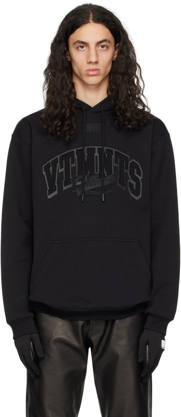 Photo: VTMNTS Black Embroidered Hoodie