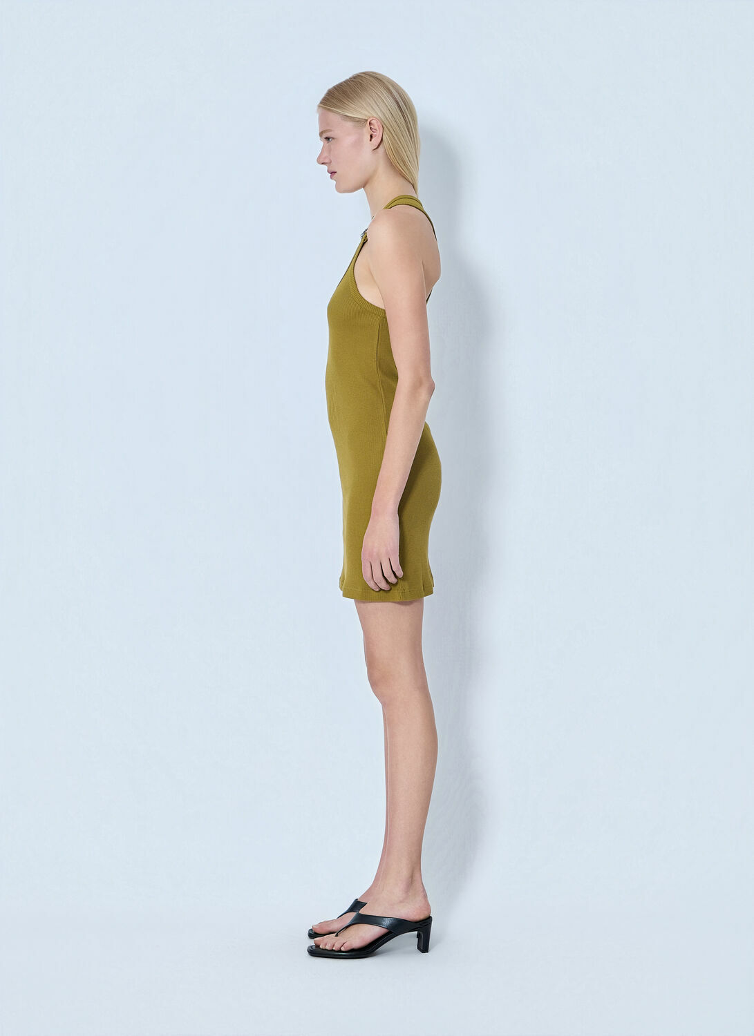 Jean Paul Gaultier Cotton Ribbed Short Dress