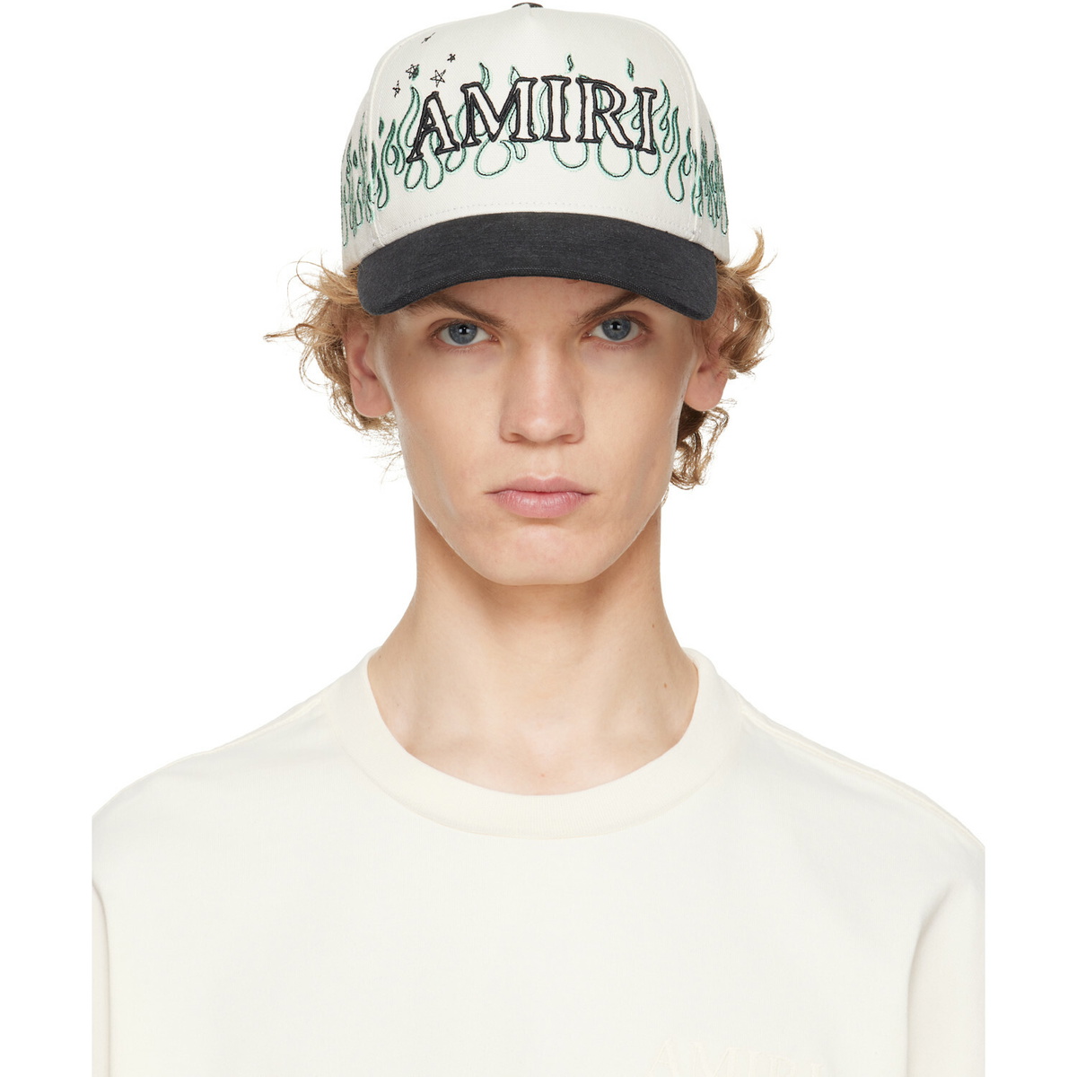 AMIRI Black Bandana Repair Trucker Cap Amiri