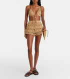 Loewe Paula's Ibiza crochet cotton micro shorts