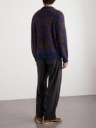 Corridor - Cotton-Blend Zip-Up Cardigan - Blue