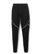 adidas Sport - Saturday Tapered Recycled AEROREADY Tech-Jersey Track Pants - Black