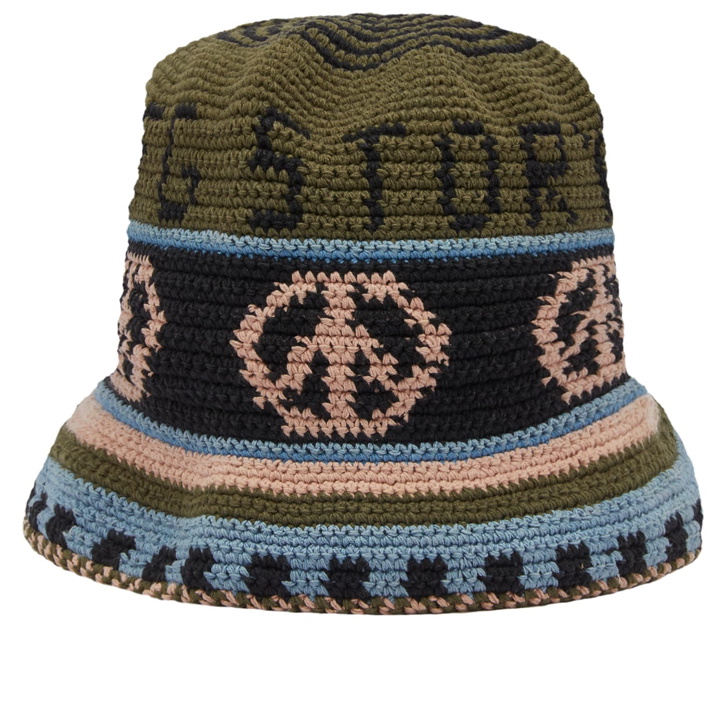 Photo: Story mfg. Women's Brew Bucket Hat in Olive Peace 