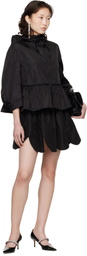 Simone Rocha Black Ruffle Frill Peplum Jacket