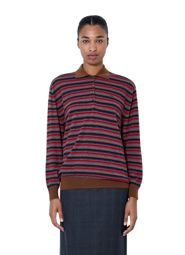Photo: Prada Striped Polo Sweater