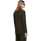 TOM FORD Brown Light Fresco Stripe Blazer