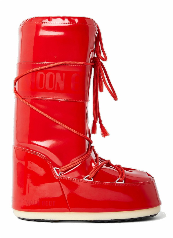 Photo: Icon Vinyl Snow Boots in Red