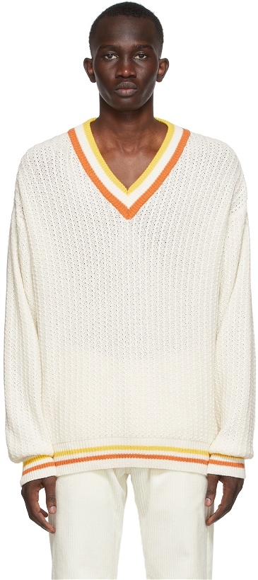 Photo: Drôle De Monsieur Off-White Cricket Sweater