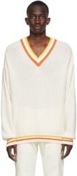 Drôle De Monsieur Off-White Cricket Sweater