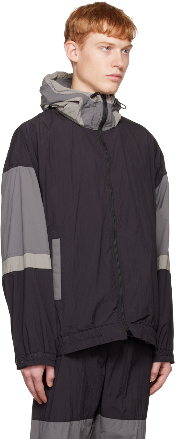 Remi Relief Black & Gray Paneled Jacket Remi Relief