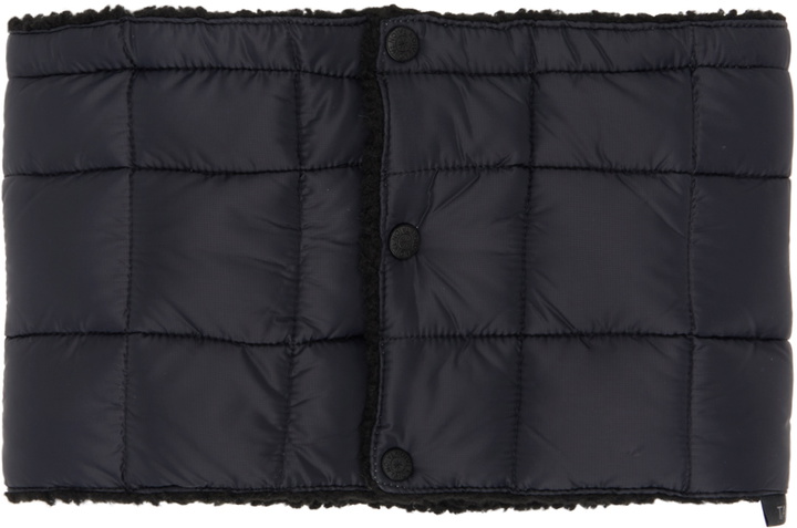 Photo: TAION Black Reversible Down Neck Warmer