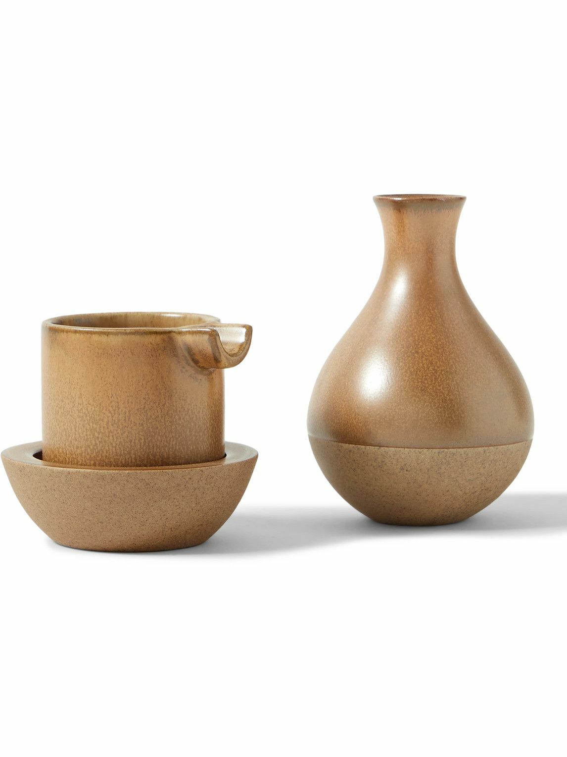 Houseplant - Ceramic Ashtray Set - Brown