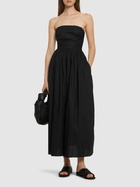 MATTEAU Strapless Cotton Maxi Dress