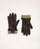 Brooks Brothers Women's Lambskin Gloves with Cashmere Lining | Brown