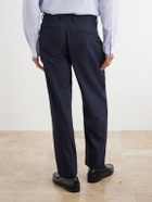 Folk - Assembly Straight-Leg Mélange Wool-Blend Suit Trousers - Blue