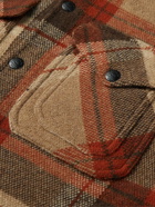 RRL - Checked Wool Overshirt - Brown