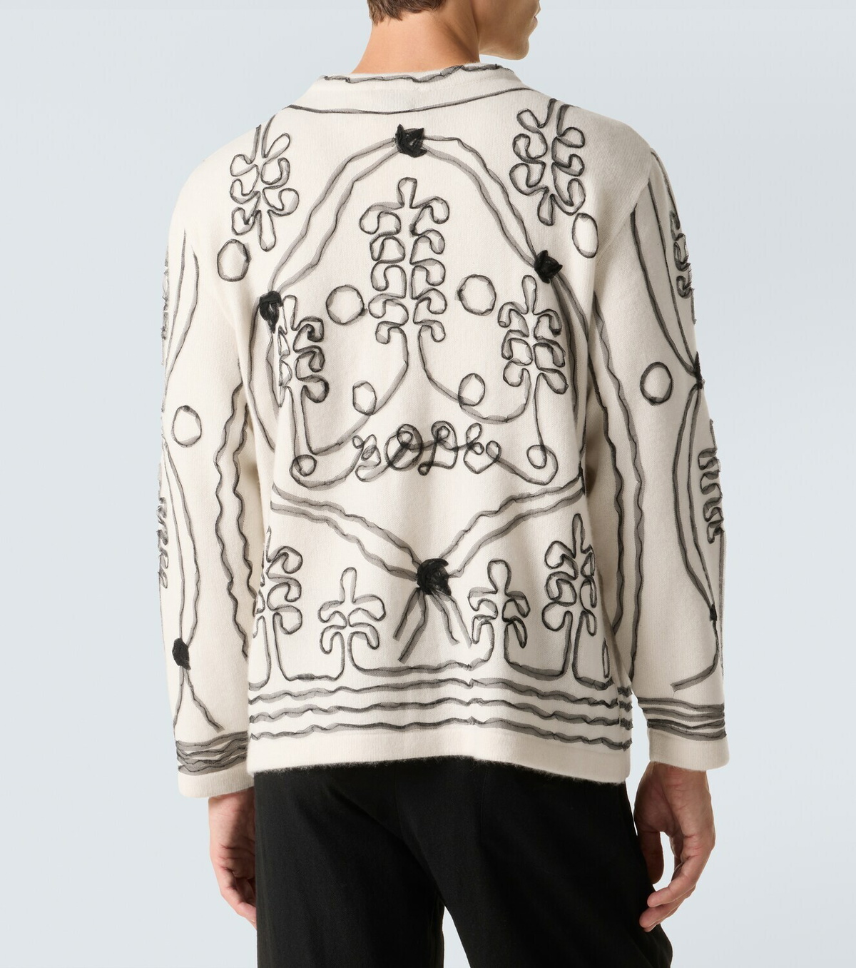 Bode Winter Garden cashmere cardigan