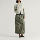 Needles Women's String Fatigue Midi Skirt in Olive