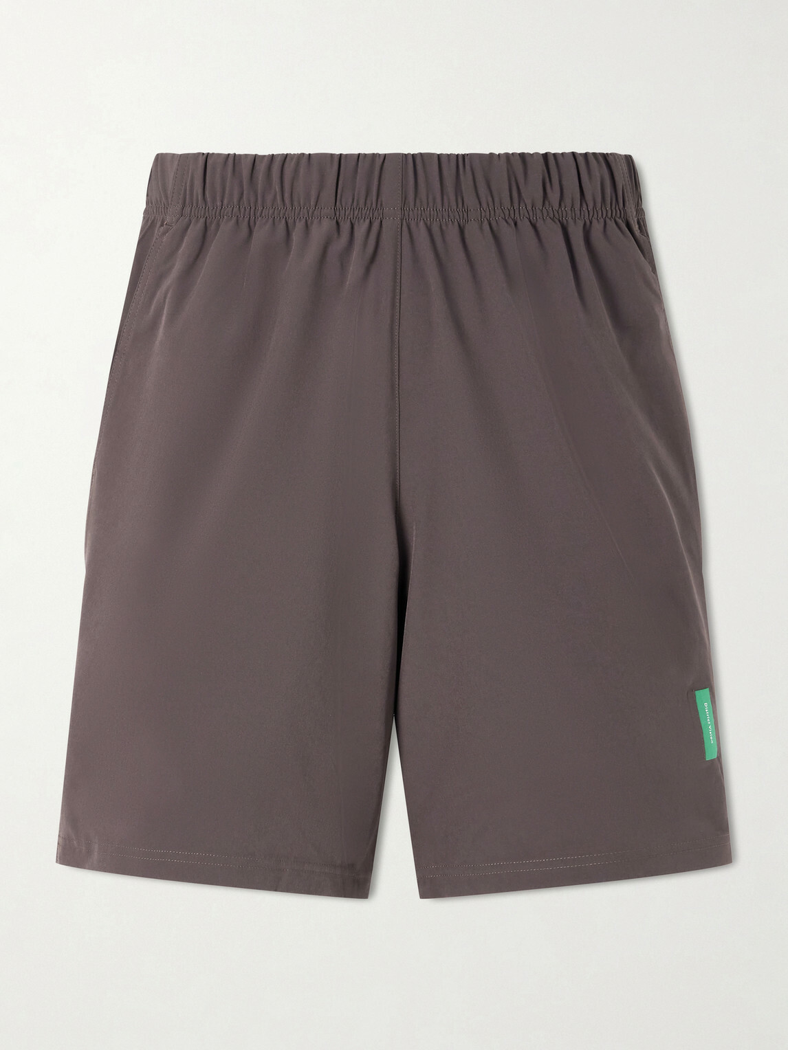 DISTRICT VISION - Straight-Leg Logo-Appliqu&eacute;d 9" Stretch-Jersey Running Shorts - Brown