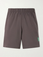 DISTRICT VISION - Straight-Leg Logo-Appliqu&eacute;d 9" Stretch-Jersey Running Shorts - Brown