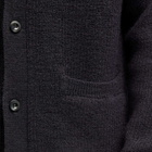 MHL by Margaret Howell Men's Collared Knit Cardigan in Ink