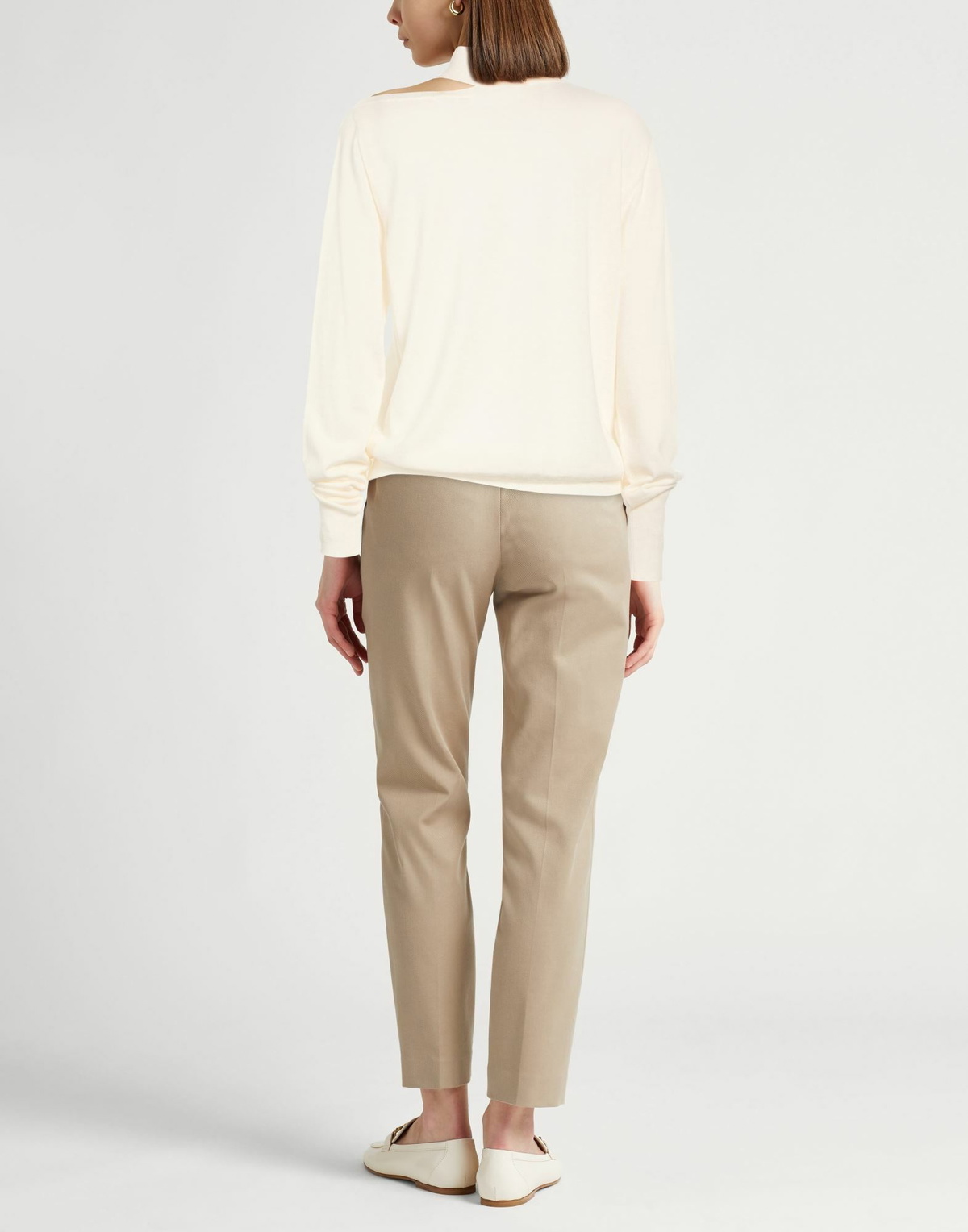 Peserico Womens Turtleneck Ivory