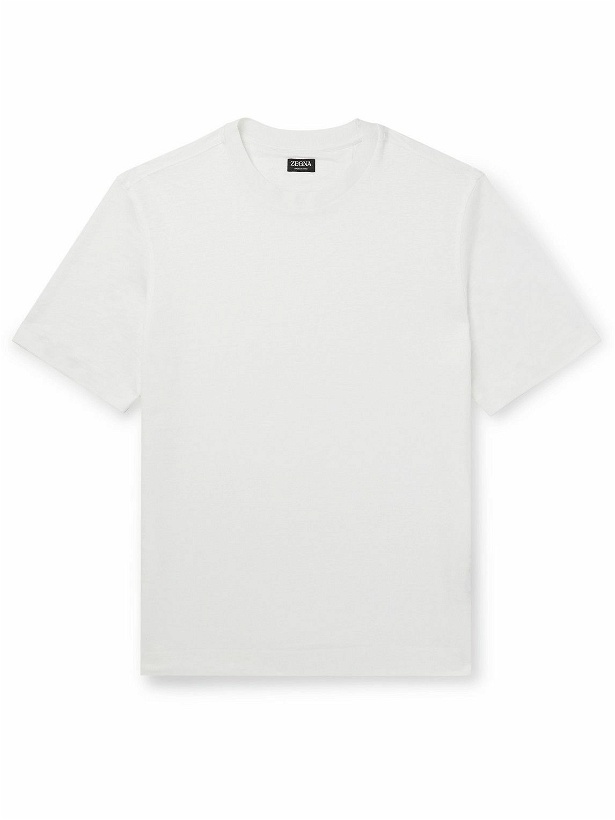 Photo: Zegna - Linen T-Shirt - White