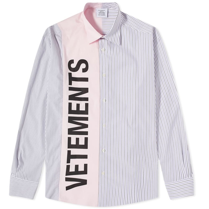 Photo: VETEMENTS Cut-Up Logo Shirt