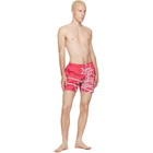 Vivienne Westwood Red Surf Boxer Swim Shorts
