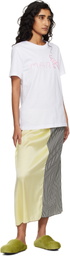 Marni White Marni Logo Flock Fluffy Cat Jersey T-shirt