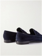 Brioni - Suede Penny Loafers - Blue