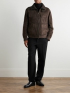 Zegna - Shearling Trucker Jacket - Brown