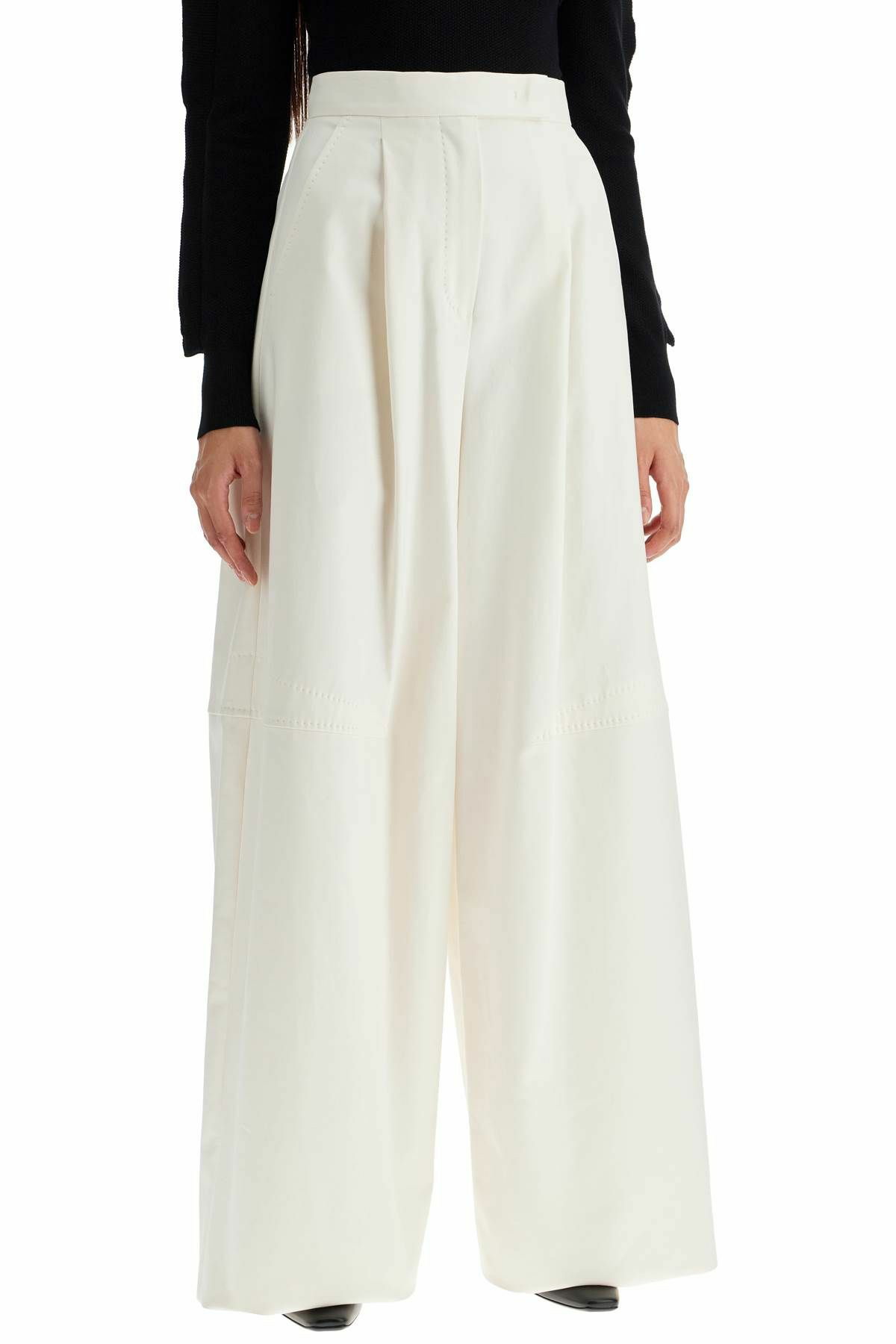 MAX MARA wide leg pants 'avoriaz' White Max Mara