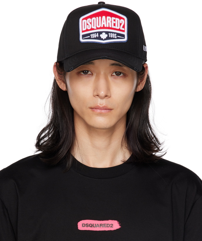 Photo: Dsquared2 Black Embroidered Cap