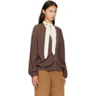 LEMAIRE Brown Relaxed Twisted Cardigan