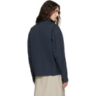 Stone Island Navy Q100008 Warp Rib Nylon-TC Jacket