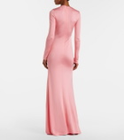 David Koma Embellished satin gown
