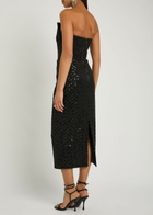 Rebecca Vallance Neve Sequin-embellished Midi Dress Black