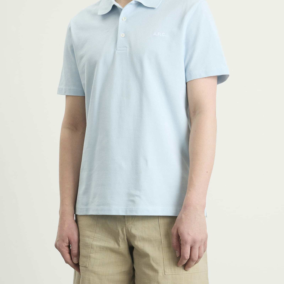 A.P.C. Men's Standard Polo in Sky Blue