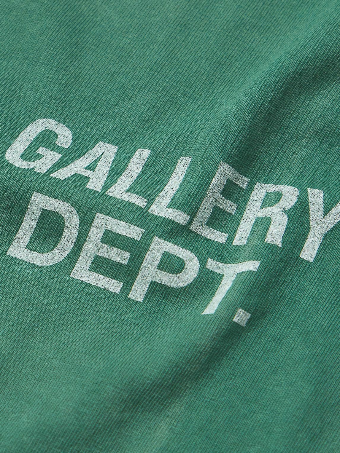 Gallery Dept. - Vintage Logo-Print Cotton-Jersey T-Shirt - Green ...