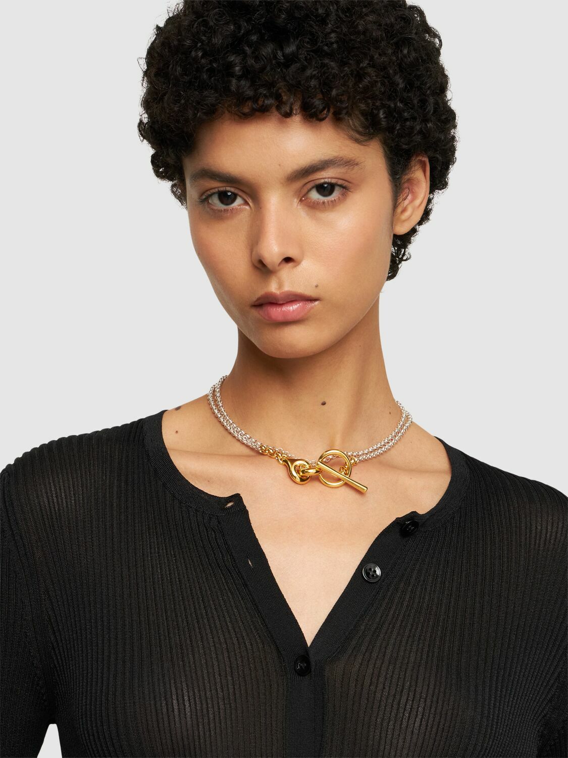 CHARLOTTE CHESNAIS Halo Collier Vermeil & Silver Necklace